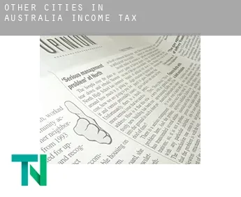 Other cities in Australia  income tax